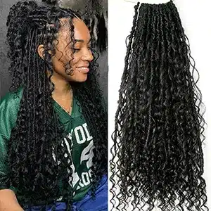 crochet faux locs human hair extensions